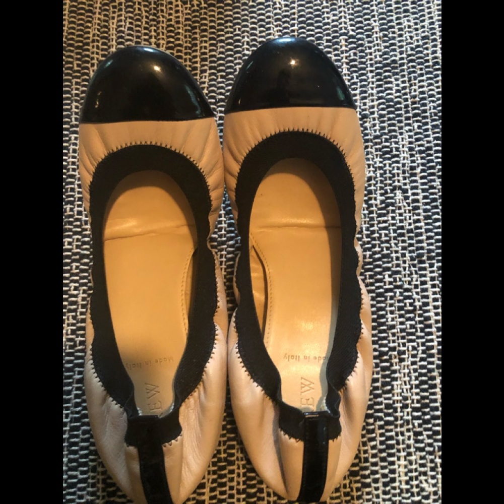 J Crew leather flats, size 8.5